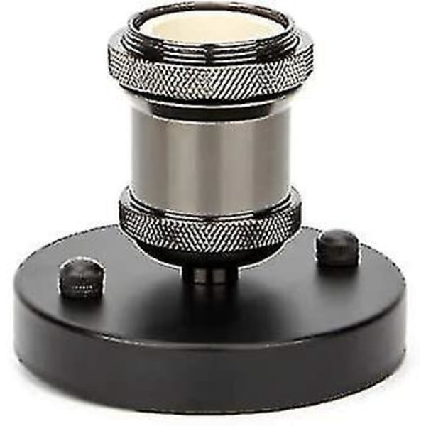 Lamphållare E27 Vintage Adapter Ljusuttag Retro Chandelier Sladdlös Keramik Inuti, 1 Pack, Svart