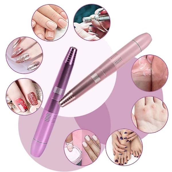Portabel Nagelfilsmaskin Elektrisk Filborr Set