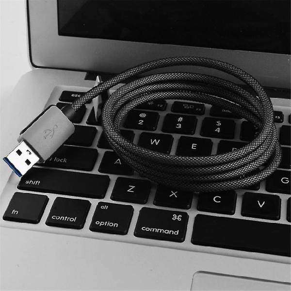 Ekstra lang flettet USB 3.1 til USB Type-C Data Sync Lading