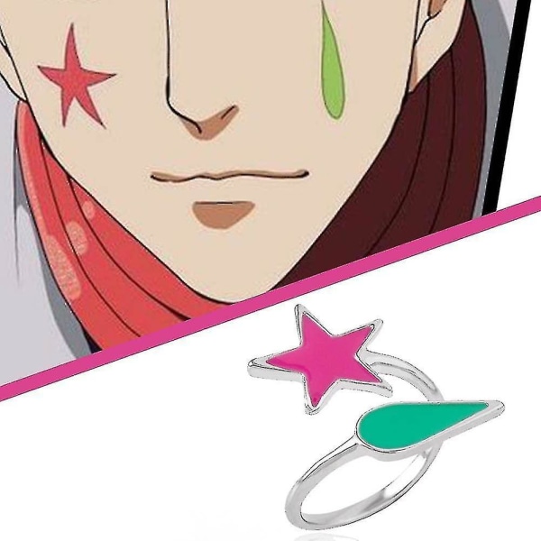Ring Star Teardrop Anime Stud Ring gaver til fans