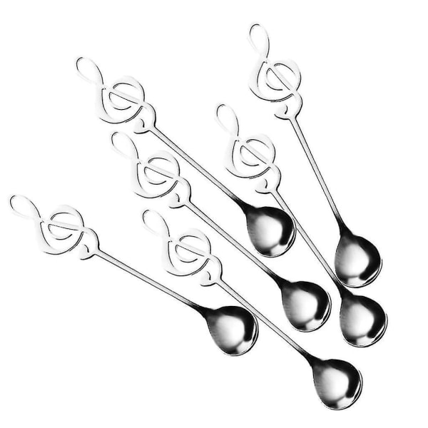 Music Note Spoons 6-pack Creative Cute Teaspoons