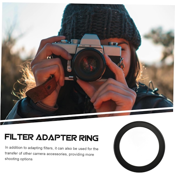 67mm-82mm Step-up Ring Filter Adapter til Kameraobjektiv UV Filter Ring til SLR