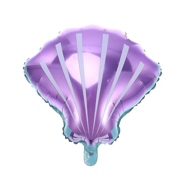 10 kpl Shell Balloon alumiinikalvo ilmapallo syntymäpäiväjuhliin (violetti, 48x50cm)