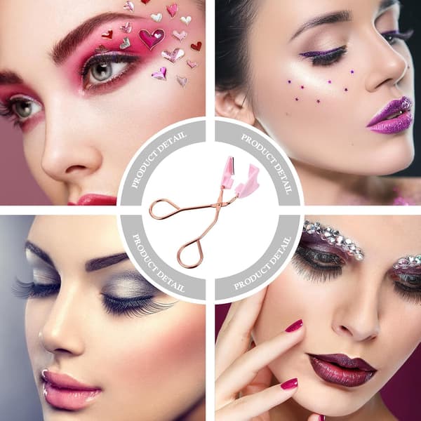 Falsk øjenvippebukker Magnetisk klips til makeup Rustfrit stål design til påføring af falske øjenvipper