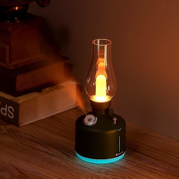 Luftfukter Retro Lampe Usb 7 Farger Aromaterapi Trådløs