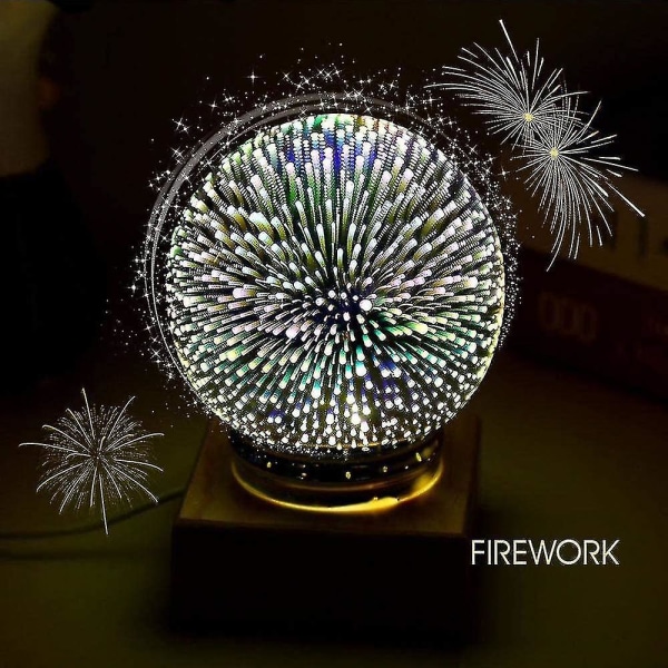 3D Glas Magisk Lys, LED Soveværelses Dekorative Lys, Natlampe Sengebordlampe, Baby Bordlampe