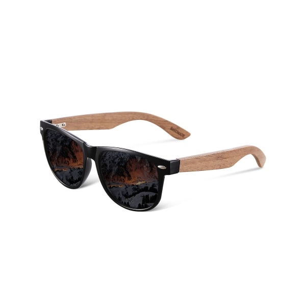 Polarised Sunglasses Men Women Protection, Retro Wood Frame Ultra Light Sunglasses, Fashion Sungl