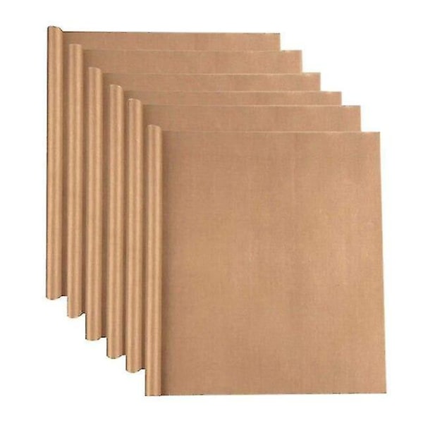 6 stk Superior Bakeplate 40x60cm Ikke-klebende Belegg Brun