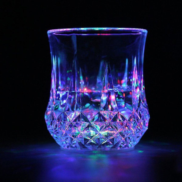 LED-blinkende lysende vannglass for fest