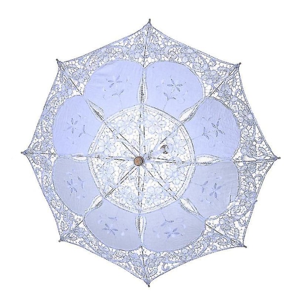Stilig vestlig blondeparaply Fleur Parasolldekorasjon Bryllupsbrudparaply  størrelse S (hvit)-liuyue a566 | Fyndiq
