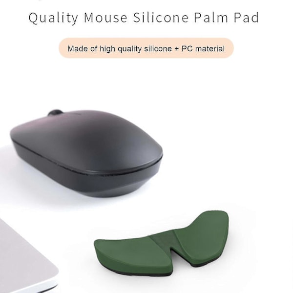 Ergonomisk Håndleddstøtte For Mus, Karpaltunnelsyndrom Støtte, Smertelindring, Anti-tretthet, Lett Glide, Elegant Green