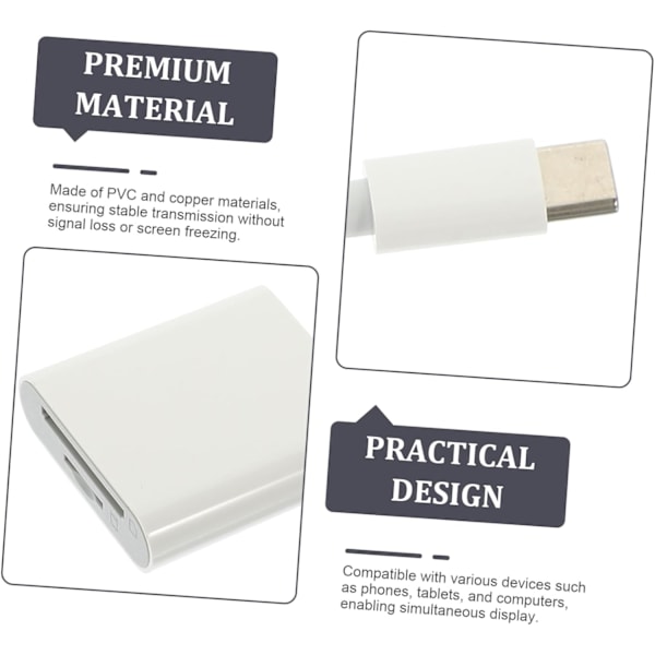 Usb Kortläsare Kortadapter Minneskortläsare Adapter Usb till Extern Minneskortläsare