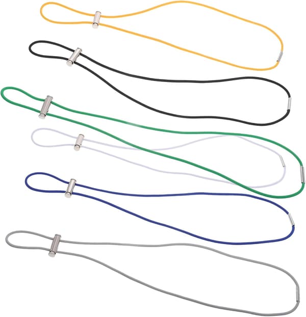 6 st justerbara elastiska gummiband för soptunnor för att fästa soppåsar, snabb installation