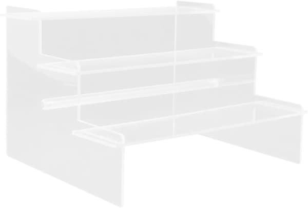 Akryl Riser Display Stativ Figur Utstillingsstativ Tre-lags Design Akryl Multifunksjonell