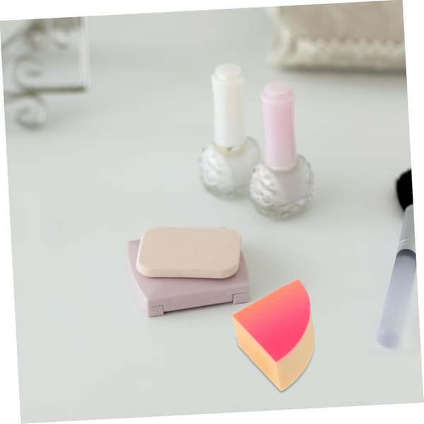 Slikkepind Puff Makeupsvamp til Foundation Blød Kosmetisk Puff til Setting Powder til Ansigtskonturering Våd Tør Brug