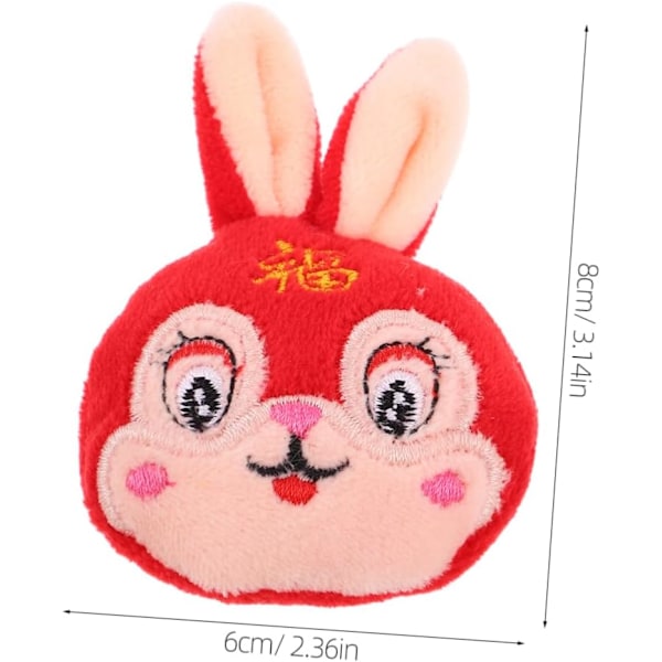 Påskefestutstyr 6 stk. Kawaii Kanin Brosjepinner Dekorative