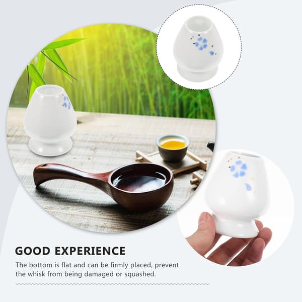 Matcha Vispholder Hvit Japansk Stil Keramisk Matcha Vispstativ