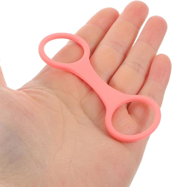 6 stk. lyserøde silikone dykker snorkelholderclips med quick release