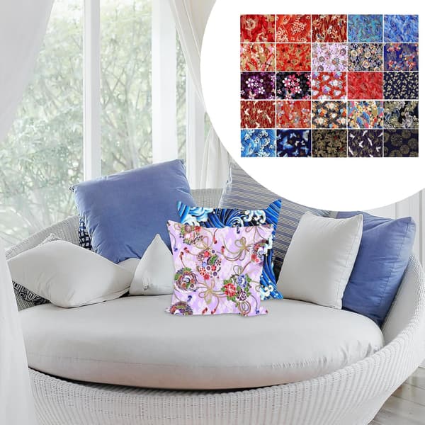 25 ark DIY Bronzing Patchwork Blomstret Bomullsmateriale Håndlaget Stoff