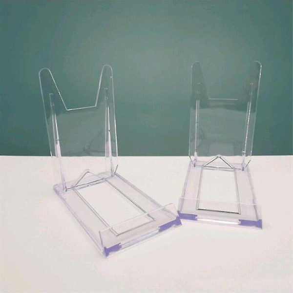 Aftagelig Display Stativ Holder Til Bakke Transparent Høj Kvalitet. (transparent) (2 stk)
