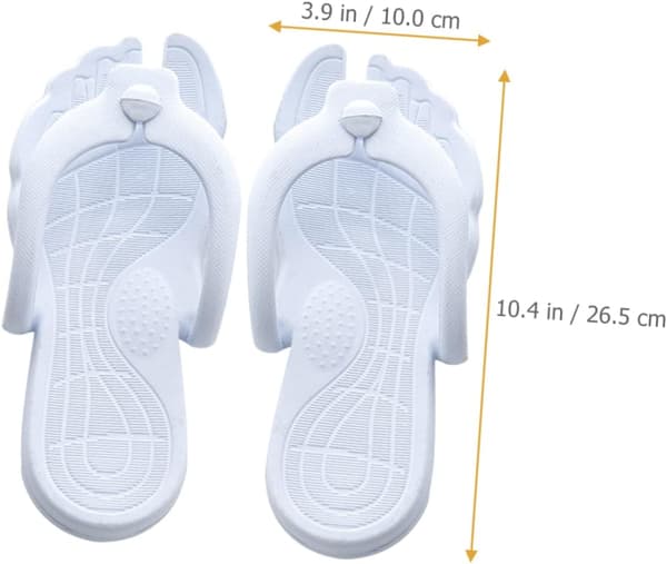 Bærbare sammenleggbare tøfler for strandreiser, lette flip-flops for menn og kvinner, utendørs svømming