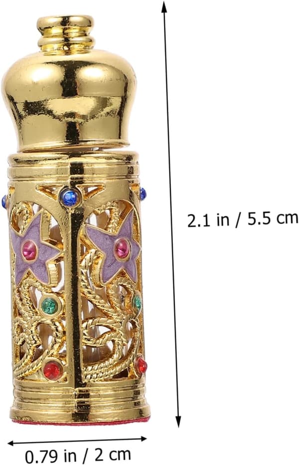 4 stk parfymeflaske Midtøsten parfymeflaske eterisk olje til dekor