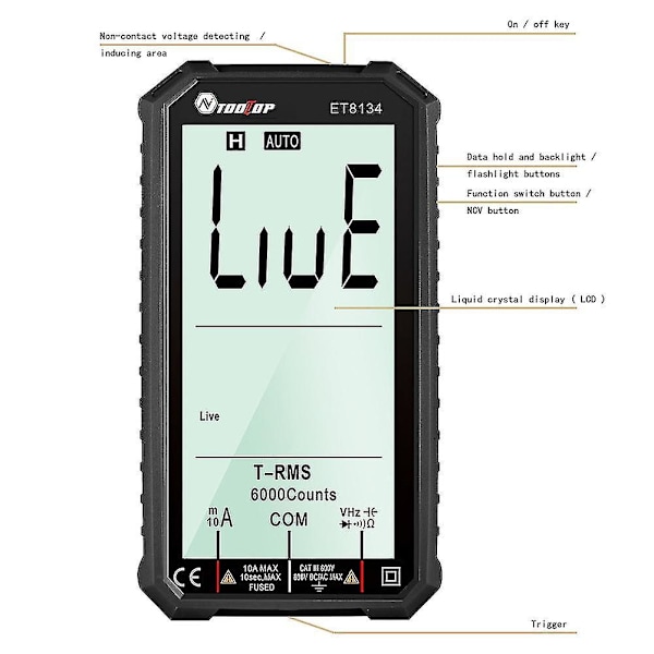 ET8134/ET8132 Digital Multimeter Sandt RMS Voltmeter