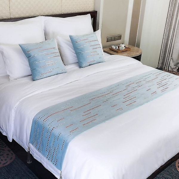 Luxury Velvet Bed Runner Home Hotel Makuuhuoneen sisustus
