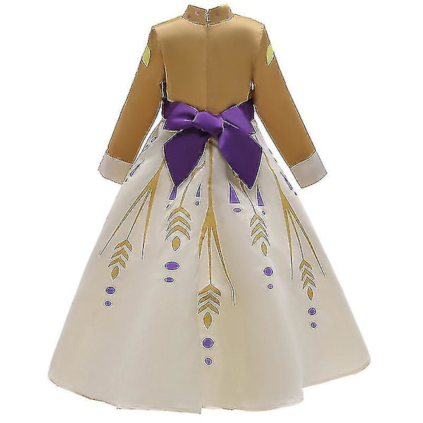 Jente 2 Elsa Ballkjole Kostyme Fancy 4-5 Years