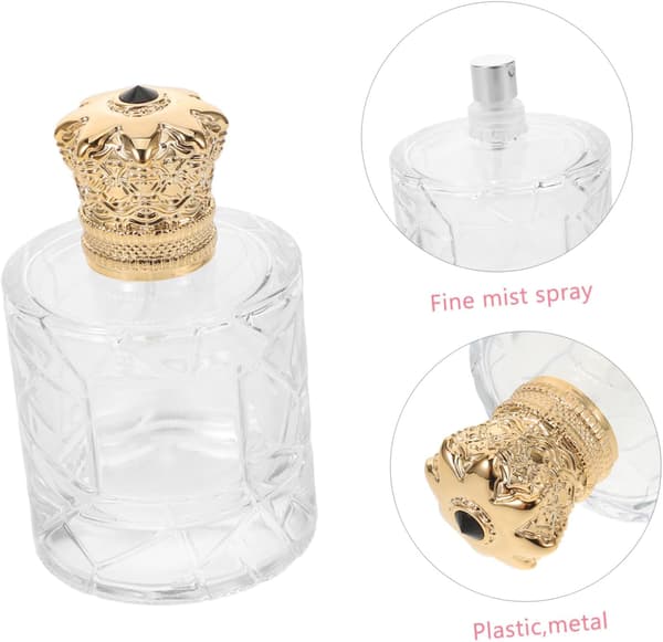 3st Reseparfym Atomizer Flaskor Glas Påfyllningsbara Minisprayflaskor
