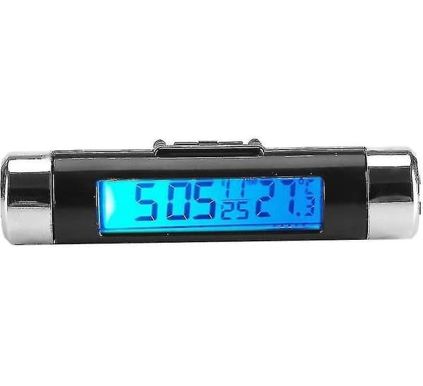 Bil LCD Digital Clip Termometer Klocka Digital LED Bil Klocka