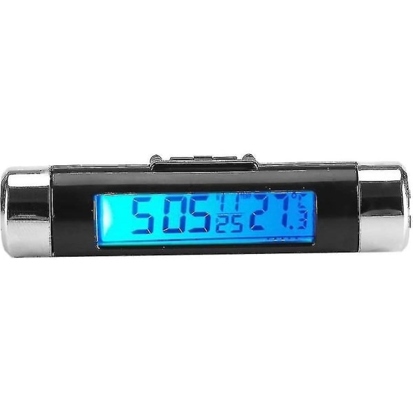 Bil LCD Digital Klips Termometer Ur Digital LED Bil Ur