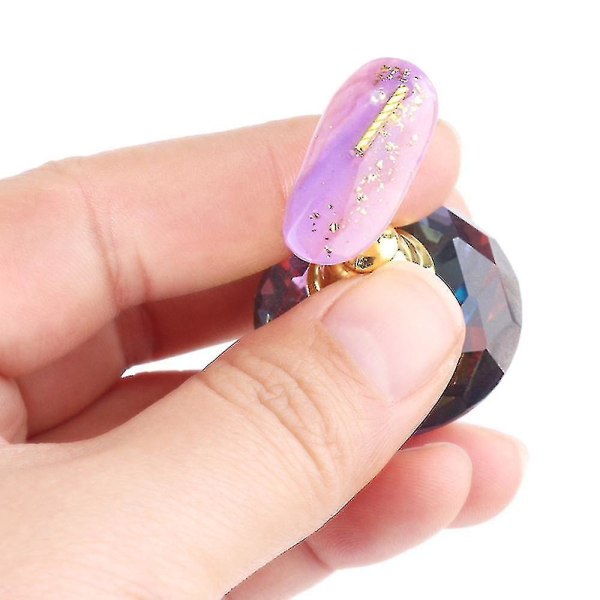 Magnetisk Negleholder Øvelsestræning Display Stativ Akryl Krystalholdere Legering Falske Negletip Salon Diy Manicure Værktøjer