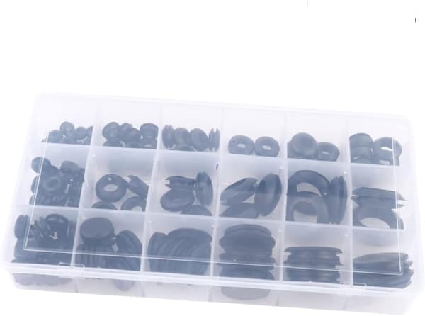 125 st gummitätningsring typ gummitätningar hållarring set packningssatser plastlåda