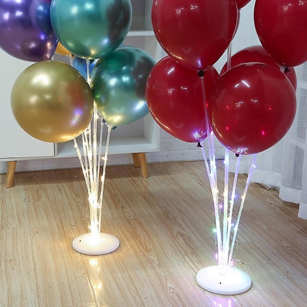 Led lys luftkugler ballon stativ bryllup bord dekoration 40cb | Fyndiq