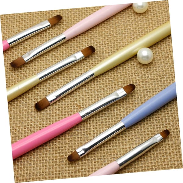 8 stk. neglekunstbørste Solid neglegel makeupbørste til hjemmesalonbrug Dotting Pen Chic Design