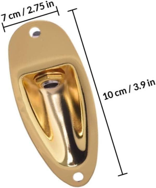 3 sæt legeringsguitarstik Zinklegering udskiftning bas elektrisk guitar input output stik