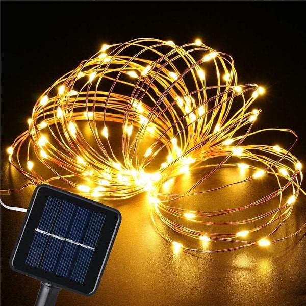 Utendørs Solar String Light 10m 20m IP65 100leds 200leds