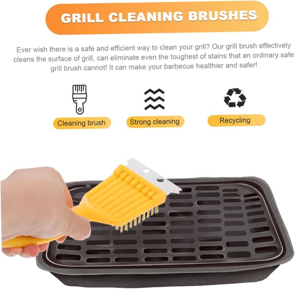 2 kpl uunin grilliharja BBQ-grillin kestävä puhdistusharja
