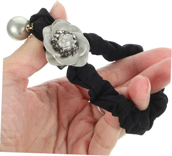 2 stk. Blomster Hår Elastik Hår Scrunchies Rhinestones til Kvinder Piger Tilbehør til Daglig Brug Fest