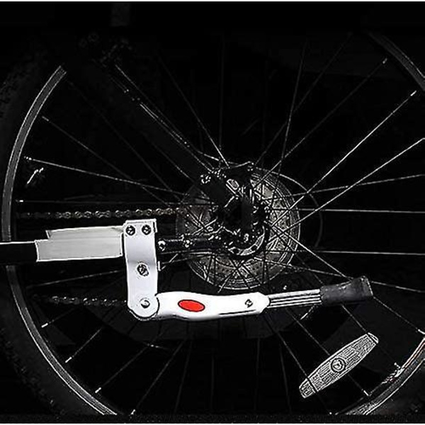 Justerbar Alu Side Støtte Bipod til Cykel (hvid)