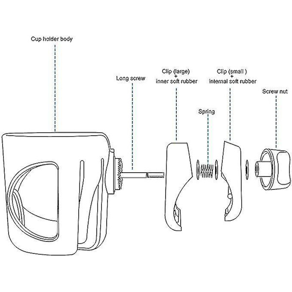 Barnevogn Koppbærer Stroller Pushchair Universal Babyflaske Organizer