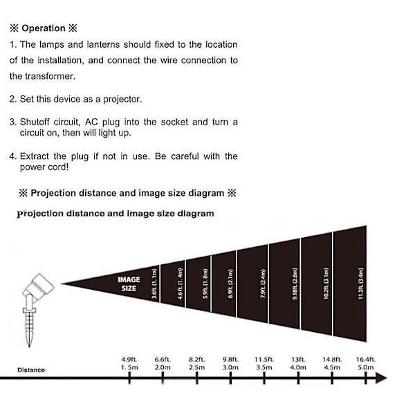 Vanntett 4w 4 Led fargerik projektor julelys