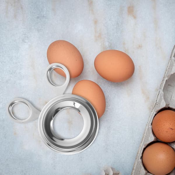 Eggeskallkutter i rustfritt stål, eggetopper, rustbestandig, enkel å bære, kjøkkenverktøy for hjemmelaging