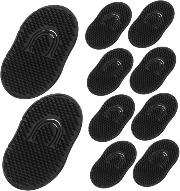 10 st hårbottenmassage schampoborste silikonmaterial för hårbottensmassage bärbar resevänlig design