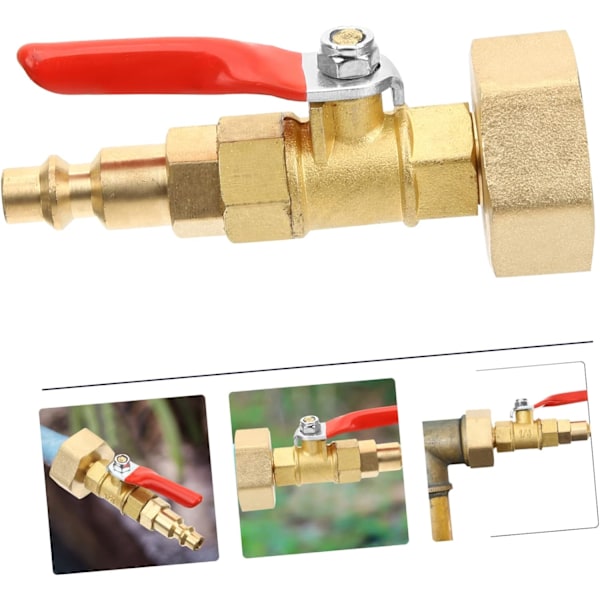 Hurtigkoblinger for hageslange, luftblåseadapter 1/4 Innvendig gjenge slangekobling