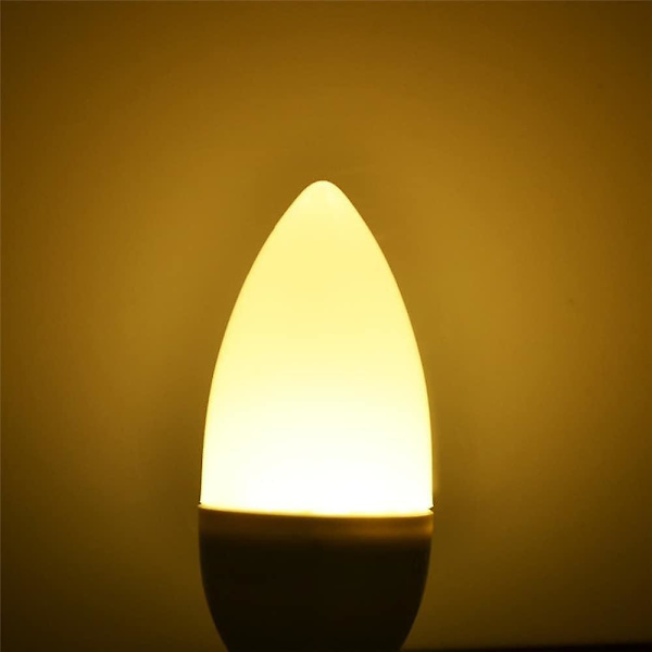 10 stk E14 3W LED Lyspære Stearinlys Lyskrone