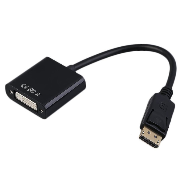 DisplayPort DP han til DVI hun konverter videoadapter