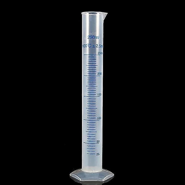 Målesylinder Klar 100ml 250ml Gradert Lab Utstyr
