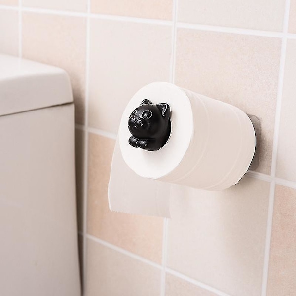 Toiletpapirholder, Selvklæbende Toiletpapirruller Holder Dispenser Og Hængere